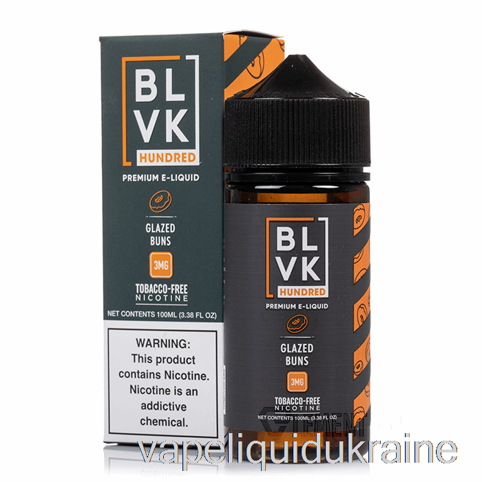 Vape Liquid Ukraine Glazed Buns - BLVK - 100mL 3mg